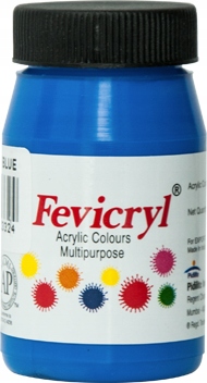 Farba do tkanin Fevicryl cerulean blue 50ml