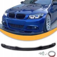Dokładka Zderzaka Splitter BMW E90 E91 M PAKIET SPOILER PRZÓD CZARNY POŁYSK