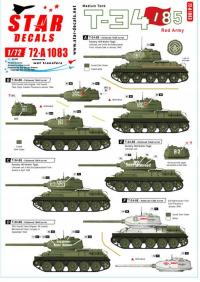 Star Decals 72-A1083 1/72 T-34/85 Red Army 1944-45