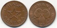 Ghana Half Pesewa - 1967r ... Монеты