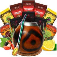 Стартовый набор натуральная тыква 10x50 г yerba mate различные виды аксессуаров