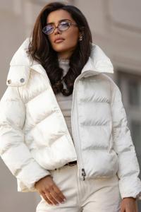 COCOMORE KURTKA Z KAPTUREM PIKOWANA RARYTAS ECRU XS S M