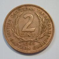 2 Cents, Karaiby Brytyjskie, 1965r. X1279