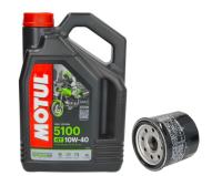 Моторное масло MOTUL 5100 10W40 4L масляный фильтр HF HF303 303 оригинал