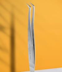 STALEKS Pęseta do Rzęs EXPERT 40 TYPE 12 (w kształcie litery L, 65`)