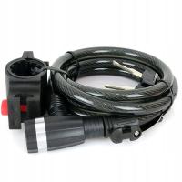 Linka antykradzieżowa rowerowa 10x1500 mm