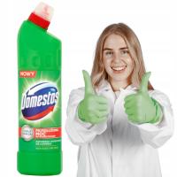 Domestos расширенная сила туалет жидкость гель 075l туалет чистка сосна свежая