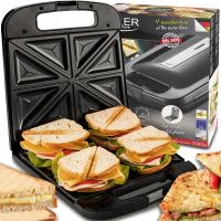 Черный тостер тостер XXL 4 бутерброды 2000W тост сэндвич электрический