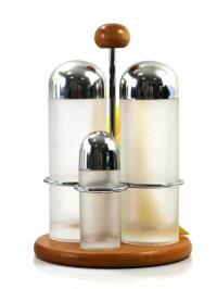 PRZYPRAWNIK OCET SÓL MAGA DREWNIANA PODSTAWA