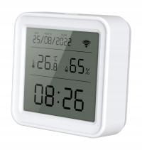 Thermometer Humidity Temperature Sensor and Clock TUYA SMART LIFE WIFI LCD