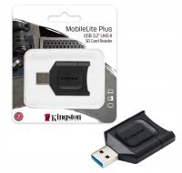Przenośny czytnik kart pamięci SD UHS-II, Zewnętrzny USB 3.2 Gen 1 Kingston