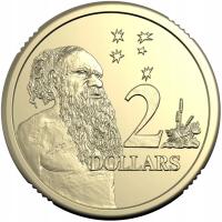 $2 Circulated Coin King Charles III Effigy 2024 Brąz Non-premium roll