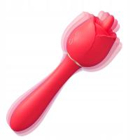 Kobiecy wibrator ssący 9 funkcji ssania Czerwony wibrator ssący