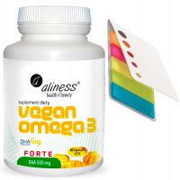 Vegan Omega 3 Forte DHA 500mg Aliness 60 kaps DHA BEZ GLUTENU BEZ LAKTOZY