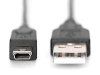 Kabel USB - mini USB B Digitus AK-300130-030-S 3 m