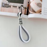 5 PCS Mobile Phone Case Fluorescent Lanyard Black and White