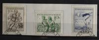 Czechosłowacja 1954 M.2 Sport na wycinku pełna seria