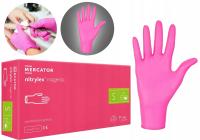 RĘKAWICE MAGENTA NITRYLOWE 100 SZT S-7 NITRYLEX