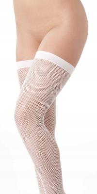 Rimba - Lange Netstrømper Hvid