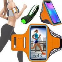 ETUI POKROWIEC OPASKA NA RAMIĘ ARMBAND NA TELEFON DO BIEGANIA POMARAŃCZOWY
