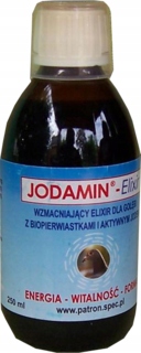 JODAMIN- Elixir 250ml jod żelazo mikroelementy Patron