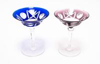 ZESTAW STARYCH SZKLANYCH KIELISZKÓW