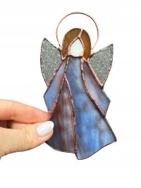 ANIOŁEK SZKLANY OZDOBA WITRAŻ