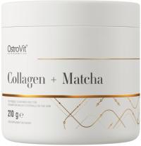 OstroVit Collagen + Matcha KOLAGEN RYBI WITAMINA C SKÓRA naturalny 210 g