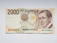 Włochy 2000 lire 1990 rok. Seria HB