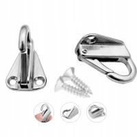 8 Sztuki UCHWYT HAK ODBIJACZY Ze Stali Nierdzewnej V4A 42X31 MM