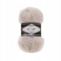 Alize Mohair Classic 67 pudrowy beż wełna, moher