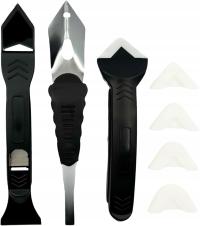 SOLIDNY ZESTAW DO ROZPROWADZANIA I USUWANIA SILIKONU SPOIN FUGI 8 ELEMENTÓW