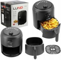 FRYTKOWNICA BEZTŁUSZCZOWA AIR FRYER FRYTOWNICA 1000W 2,6L CZARNA LUND