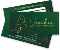 VOUCHER PODARUNKOWY NA ŚWIĘTA DL 20 SZTUK GRUBY PAPIER ŚWIĘTA