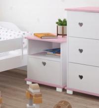 Тумбочка в форме сердца с выдвижным ящиком: 7 доступных цветов