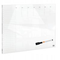 Szklana tablica suchościeralna Nobo z planerem tygodniowym 43 x 56 cm
