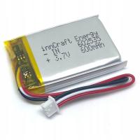 Akumulator Li-Poly 600mAh 3.7V JST NTC 602535