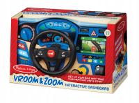 Интерактивный детский руль многофункциональный деревянный симулятор вождения