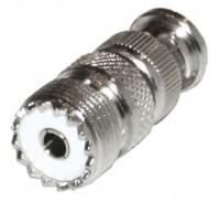Przejście - Adapter typ BNC wt - typ UHF gn