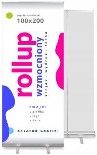 Roll-up WZMOCNIONY rollup 100-200 z wydrukiem blockout KREATOR CANVA
