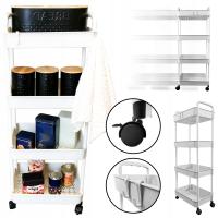 КОСМЕТИЧЕСКИЙ СТЕЛЛАЖ ДЛЯ ХРАНЕНИЯ МОЮЩИХ СРЕДСТВ, ОРГАНАЙЗЕР ДЛЯ ВАННОЙ КОМНАТЫ С ЗАМКОМ 100 СМ, БЕЛЫЙ