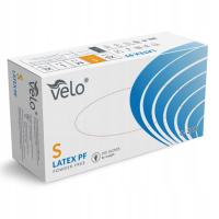 Rękawiczki jednorazowe lateksowe bezpudrowe Velo 100 szt.