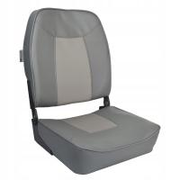 Fotel do łodzi pontonu Kormoran szaro biały