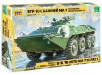 Zvezda 3587 Transporter opancerzony BTR-70 w/MA-7 Turret model 1/35 Z3587