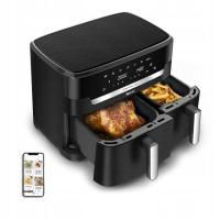 DUŻA Frytkownica beztłuszczowa AIRFRYER TEFAL DUAL XXL 11L 2700W X2 KOMORY