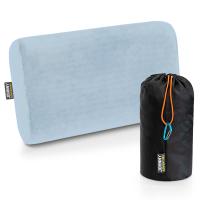 Poduszka podróżna, turystyczna pianka memory JOHNNY ADVENTURE NIEBIESKA
