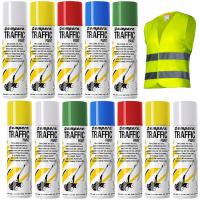 AMPERE Farba drogowa do malowania pasów i linii 12x 500ml Traffic Paint