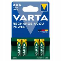 4x AKUMULATORKI (NiMH) BATERIE VARTA R3AAA 1000mAh