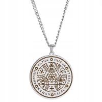 TALIZMAN SZCZĘŚCIA AMULET NASZYJNIK KLUCZ SALOMONA TETRAGRAMMATON SZCZĘŚCIA