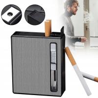 PAPIEROŚNICA Z ZAPALNICZKĄ, POMIEŚCI 20 PAPIEROSÓW, PUDEŁKO NA PAPIEROSY